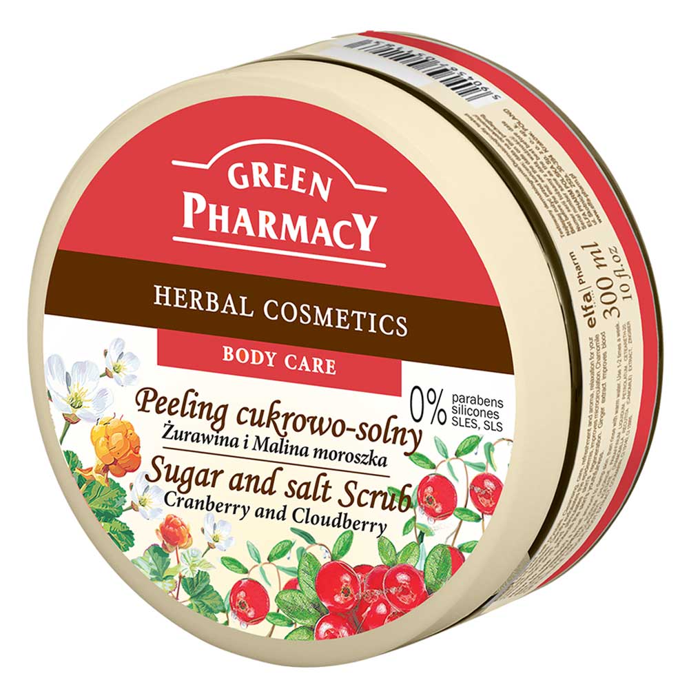 GREEN PHARMACY SUGAR AND SALT SCRUB 蔓越莓&雲莓去角質霜