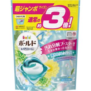 P&G ARIEL 3D 3倍洗衣膠球補充包46 入-淺藍白葉