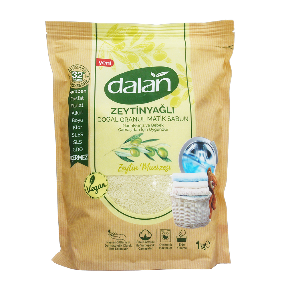 DALAN NATURAL GRANULAR SOAP WITH OLIVE OIL 天然皂粒橄欖油1000克