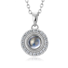 投影墜  100種語言我愛你 925純銀 PS1550