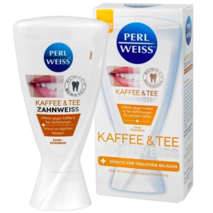PERLWEISS KAFFEE & TEE ZAHNWEISS 咖啡和茶垢美白牙膏
