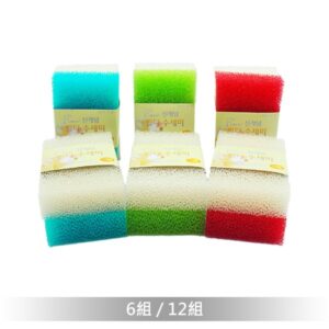 韓國方型海棉菜瓜布(2入一組顏色隨機)