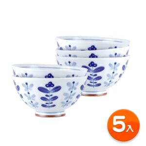 【夏木立】五入小飯碗(日本美濃燒)