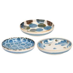 筆青刷繪深盤組3入