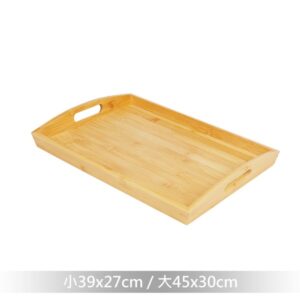 【竹藝】碳化竹托盤(雙耳)