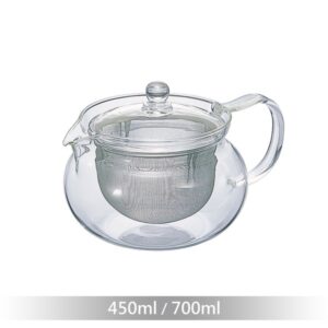 【日本HARIO】哈里歐玻璃丸型急須壺-700ml(附濾網)