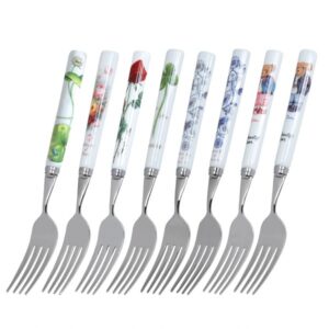 【Goldenbel】韓國陶瓷柄大餐叉