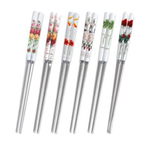 【Goldenbel】韓國陶瓷柄筷子