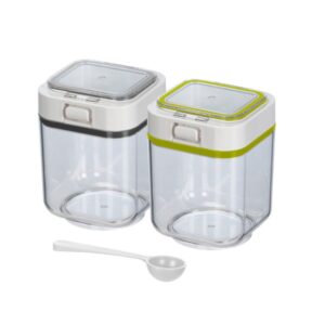 【Felli】按壓密封調味罐附匙二入組(450mlx2)