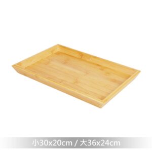 【竹藝】碳化竹托盤(斜邊)