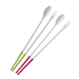 【日本製】耐熱矽膠調理筷匙組-30cm