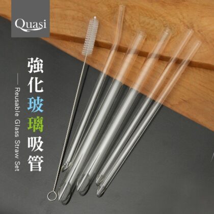 強化玻璃吸管(附清潔刷)