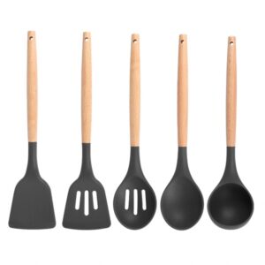 【小廚舒】矽膠耐熱木柄料理廚具