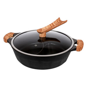 【卡洛斯】陶瓷不沾鴛鴦鍋30cm