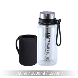 【澤亮】玻璃水瓶(附套)