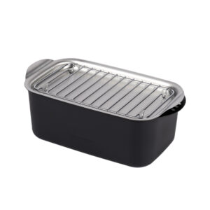 日本製方型油炸鍋(附盤)