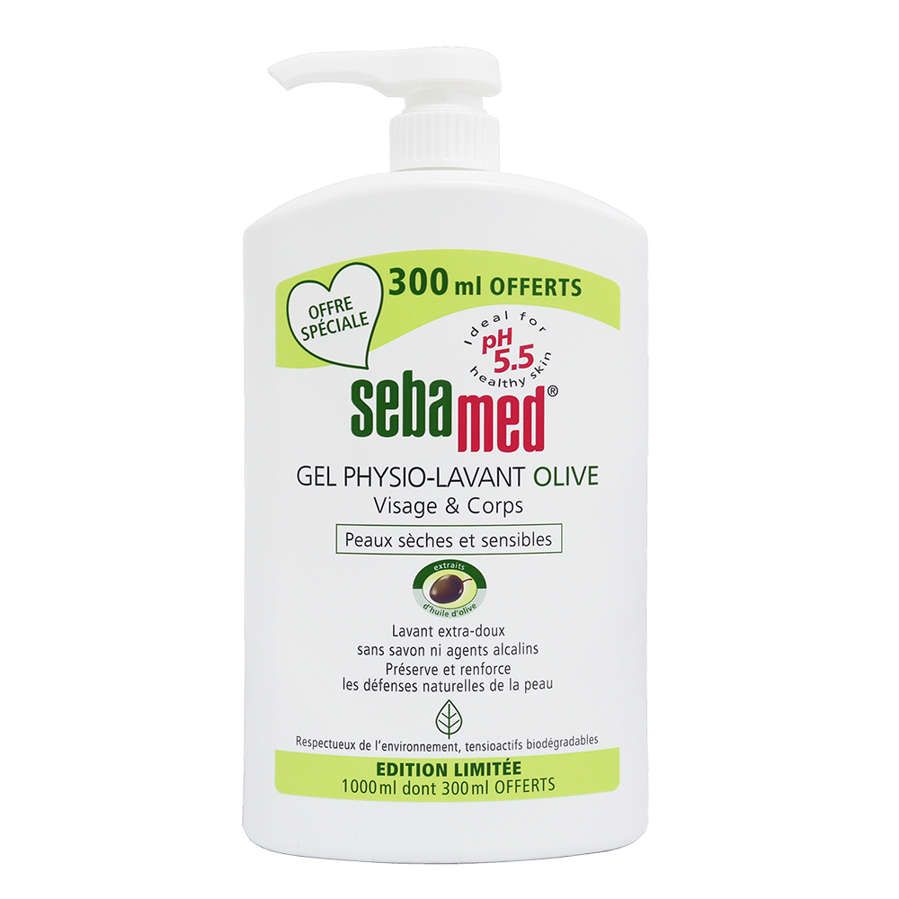SEBAMED 施巴 VISAGE & CORPS OLIVE PH5.5 沐浴潔面雙效橄欖油潔膚露